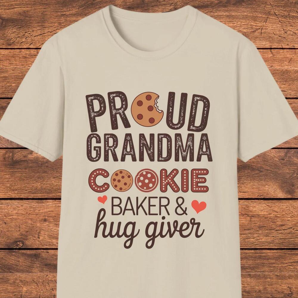 Proud Grandma Cookie Baker T-Shirt, Grandma Baking Shirt, Grandma Gift  t-shirt